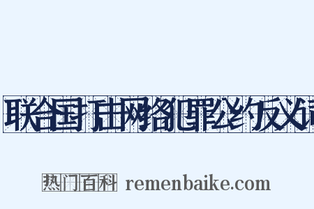 联合国打击网络犯罪公约反义词是什么意思的图片